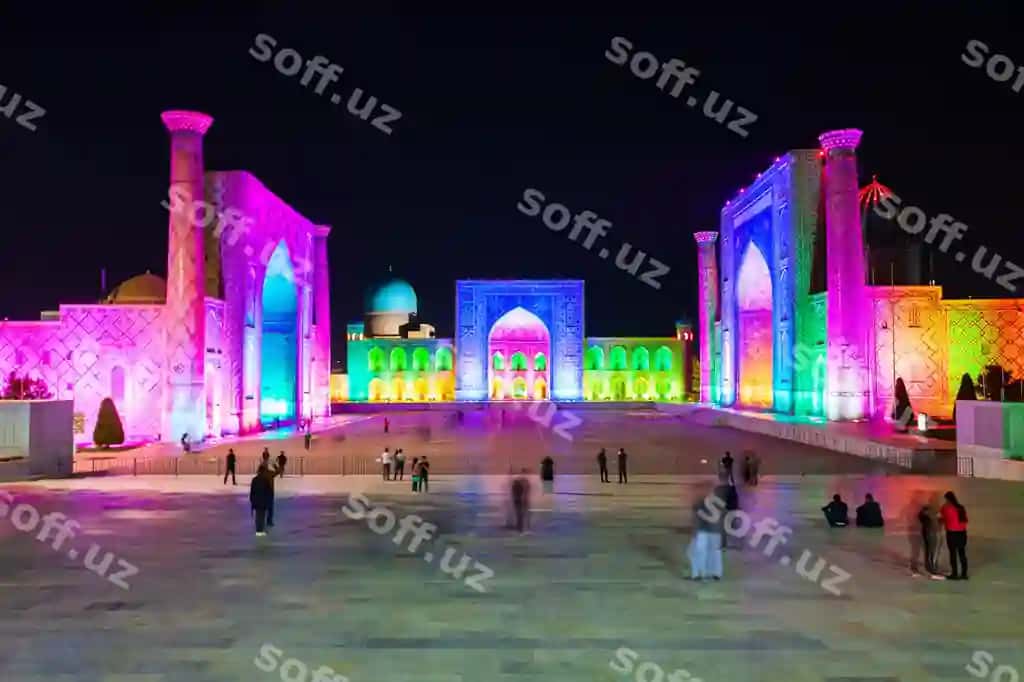 Registon tungi lazer shousi, O'zbekiston | Registan night laser show uzbekistan