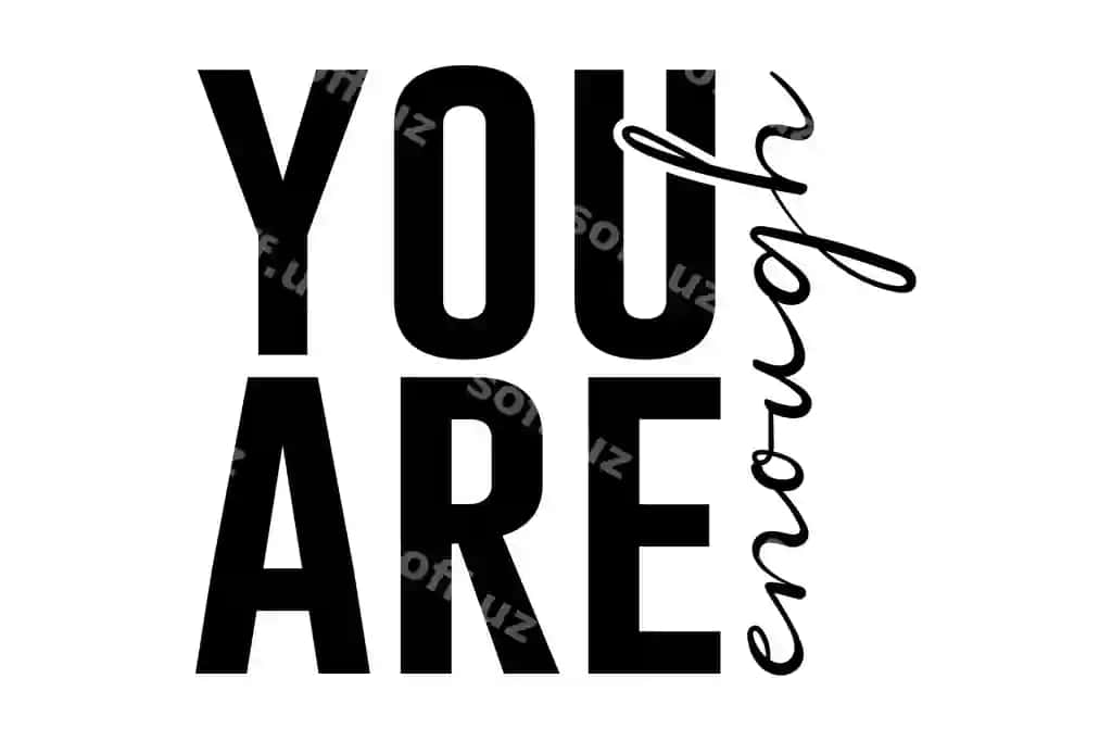 Siz yetarlicha svgsiz | You are enough svg