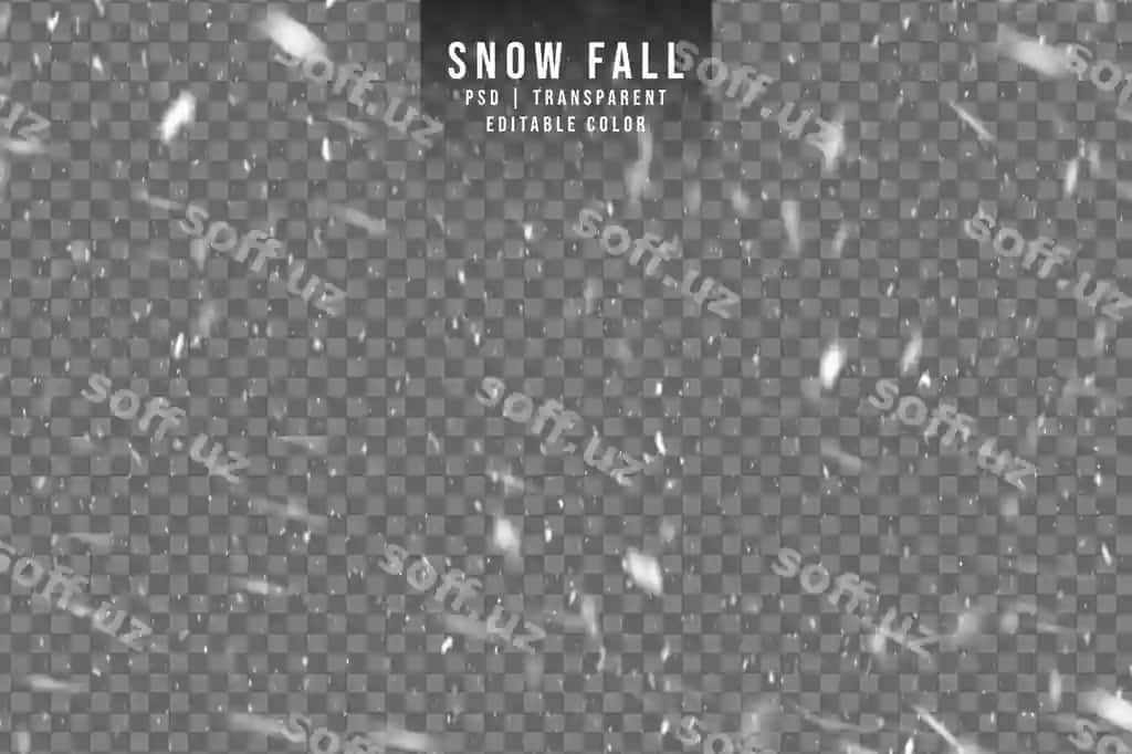 Tushyotgan qor qish fasl ajraltirilgan shaffof orqa fonda | Snow falling winter season isolated transparent background