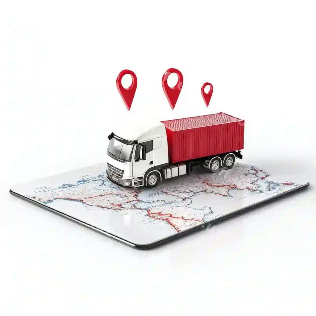 Belgilar xaritasi bilan global jo'natishni kuzatish | Global shipment tracking with icons map