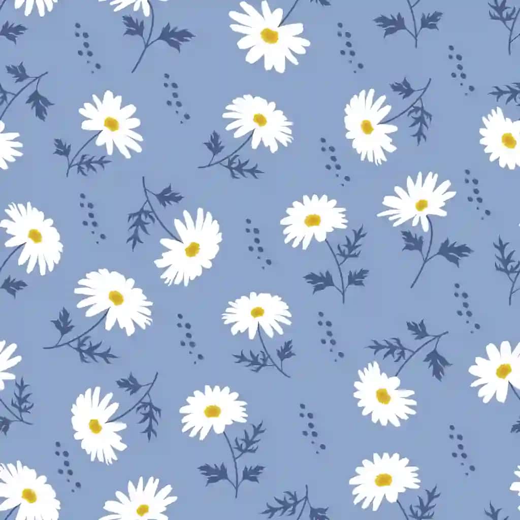 Choksiz naqsh vintage gulli tropik kichik gullar barglari | Seamless pattern vintage floral tropical small flowers leaves