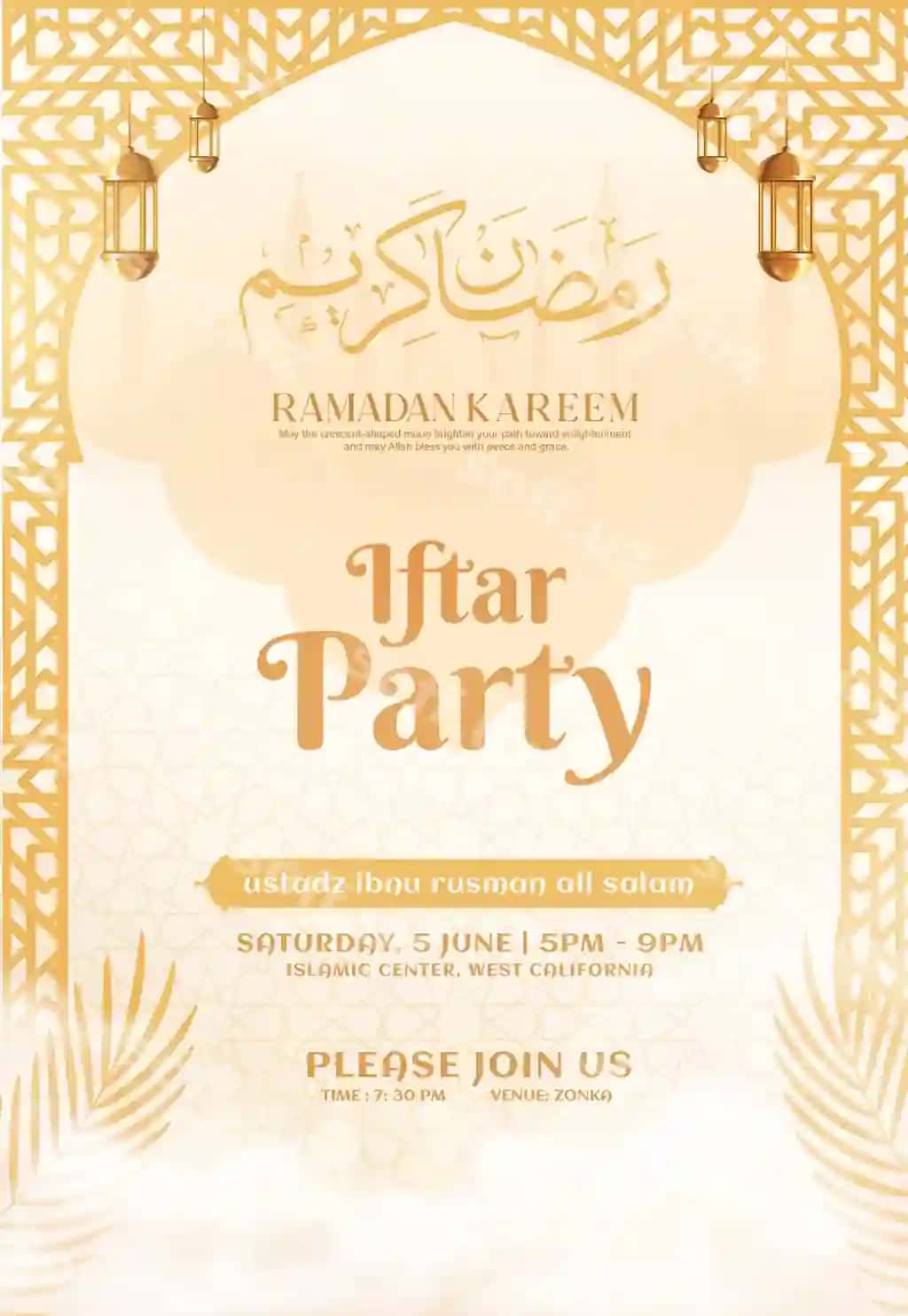 Ramazon koreem maxsus ovqat menyusi uchun ijtimoiy tarmoqlar post shabloni psd | Ramadan kareem special food menu social media post template psd