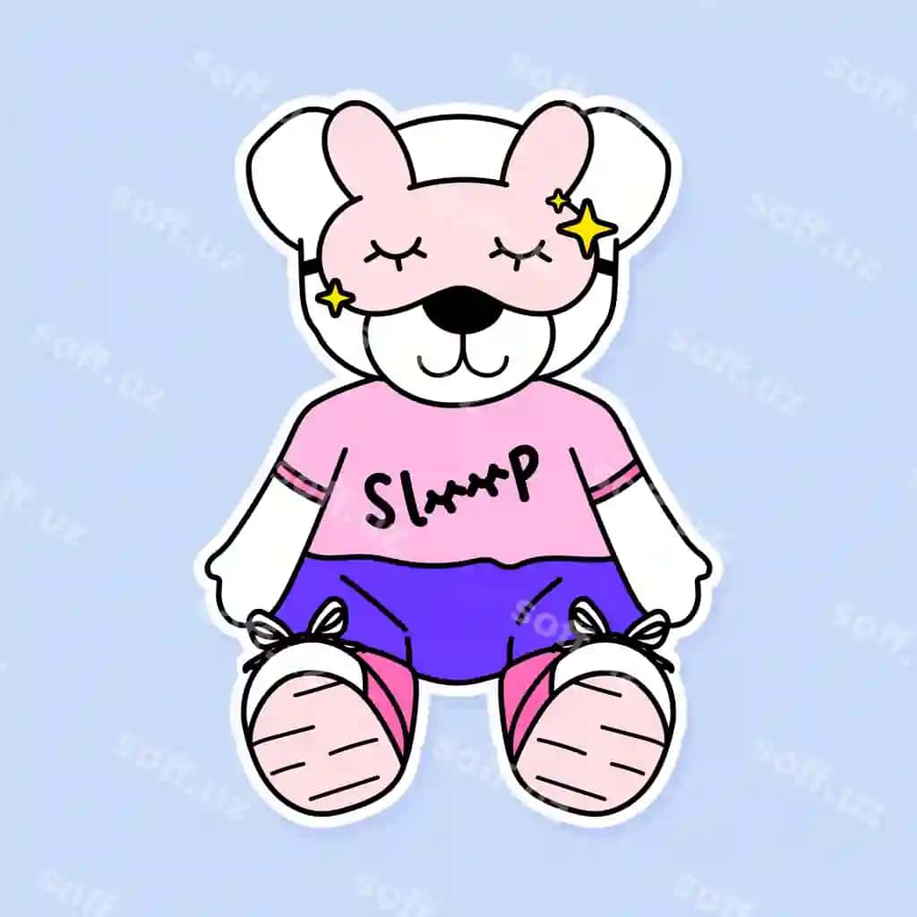 Polor medved maska pajamali | Polar bear with mask pajamas