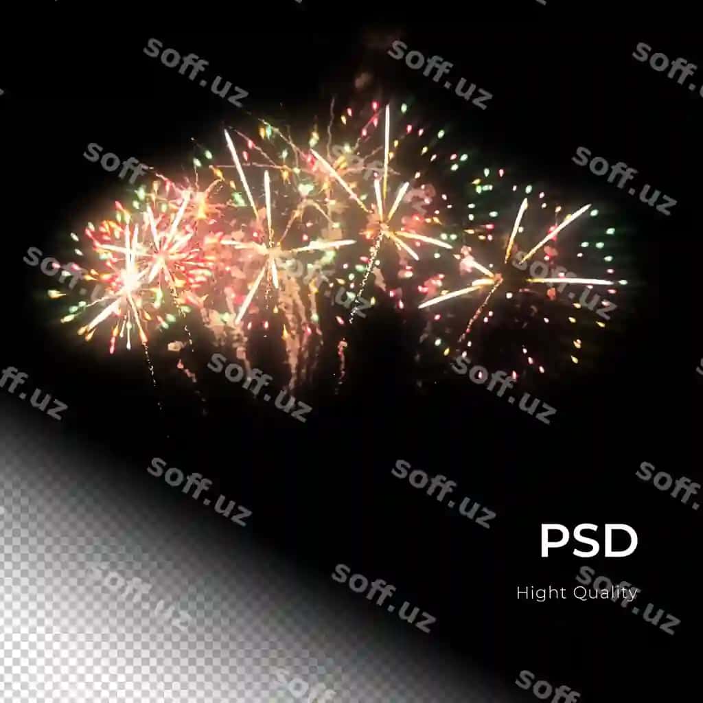 Olovli sharq bayrami to'yga baxtiyor yangi yil png psd shaffof | Fireworks celebration party happy new years png psd transfarent