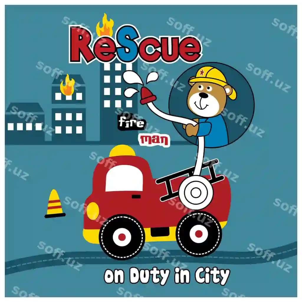 Mishka yong'inni qutqarish gulbishik multfil'm | Teddy bear fire rescue funny cartoon