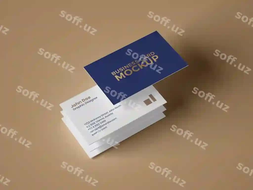 Biznes vizitka namunasi | Business card mockup