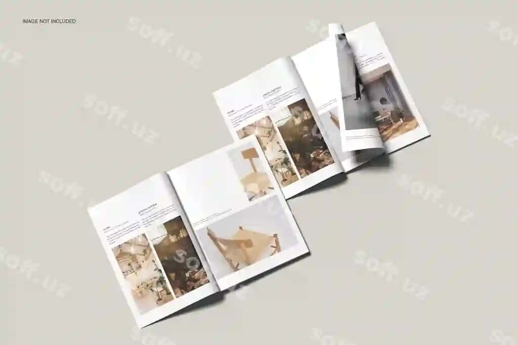 US Letter magazin namunasi | Us letter magazine mockup