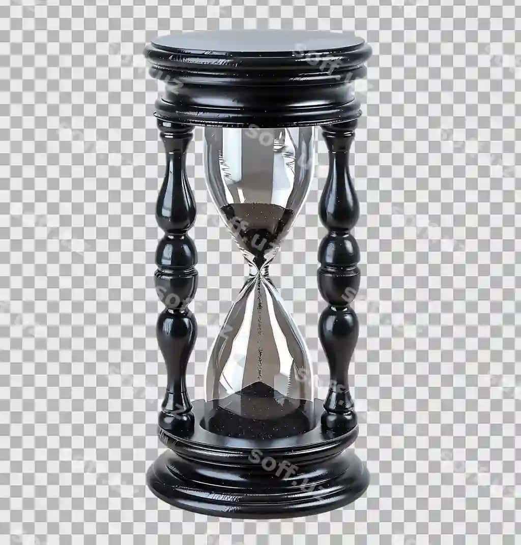 Vaqt soat oynasi shaffof fon | Time hour glass transparent background