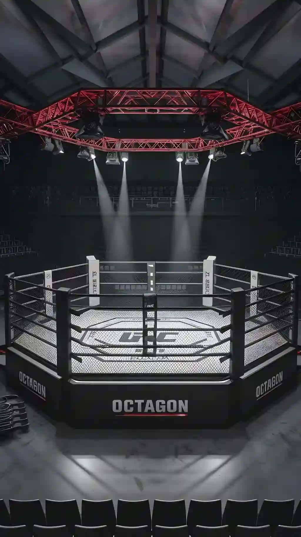 Sakkiz burchakli ring arena boks bo'yicha MMA musobaqalari dizayni | Octagon ring arena boxing fights mma competitionsdesign
