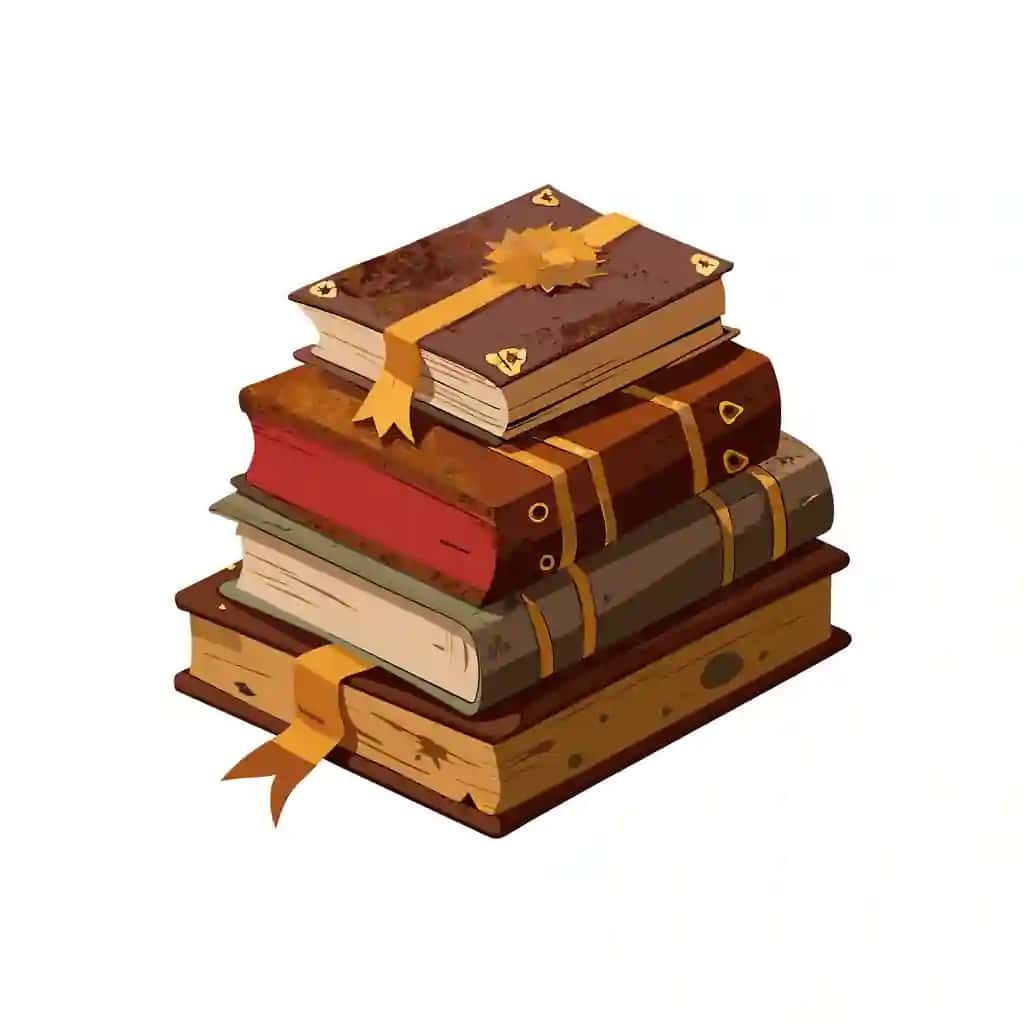 Ustiga oltin barg solingan kitoblarni to'plang | Stack books with gold leaf top it