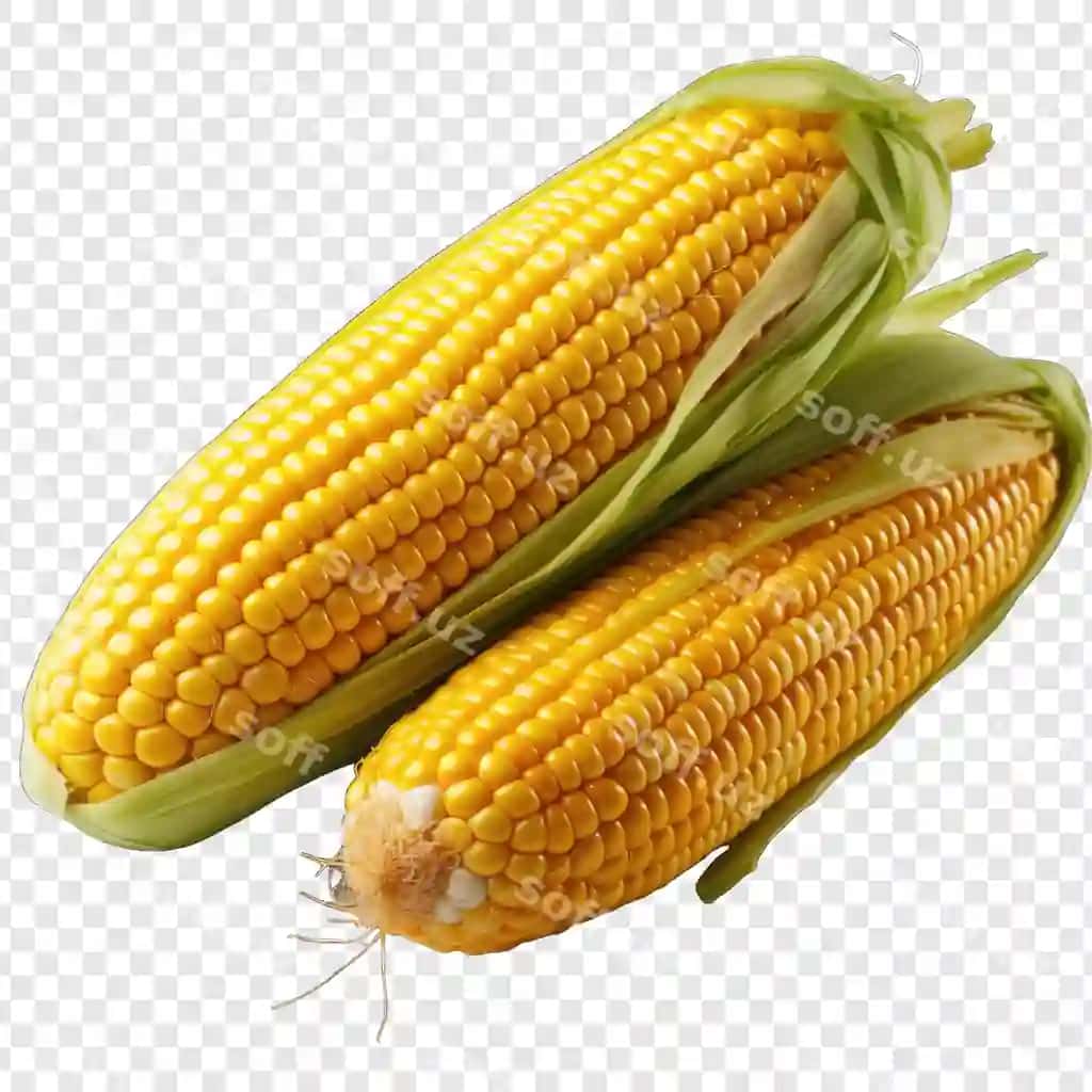 Ajraltirilgan makkajo'xori uslubidagi PNG oq fon bilan karyakatur generatsiya qiluvchi | Isolated corn style png with white background cartoon generative