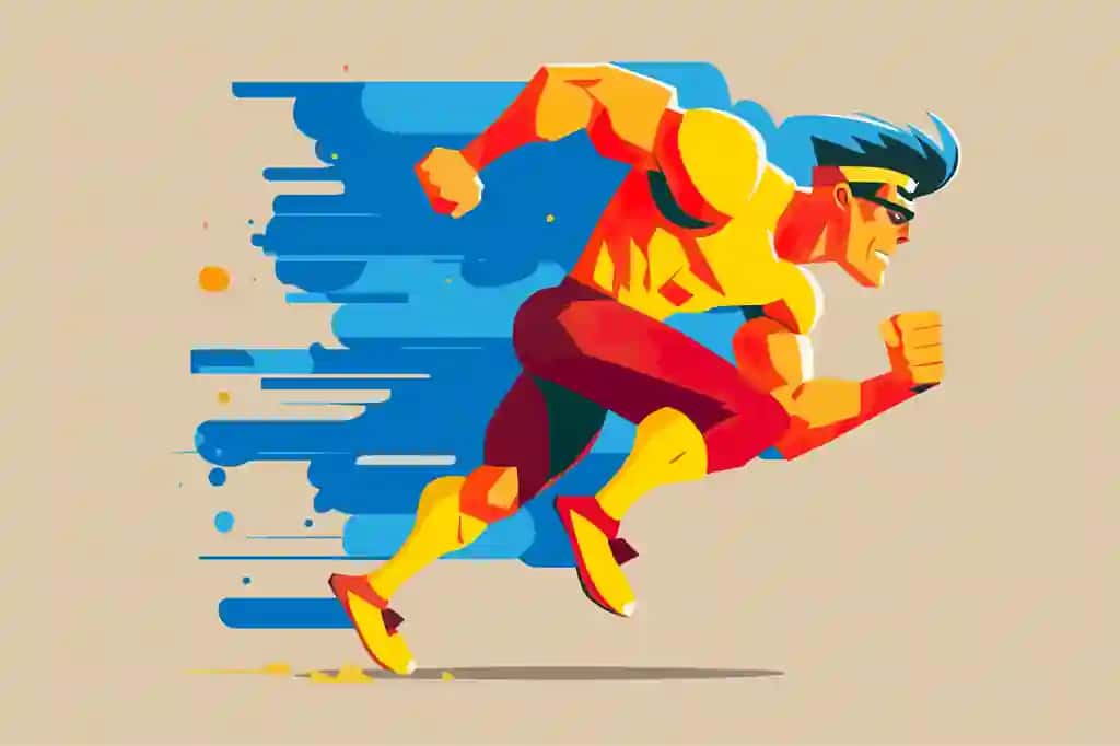 Mushakli kuchli odam tez yugurmoqda | Strong muscular man running fast