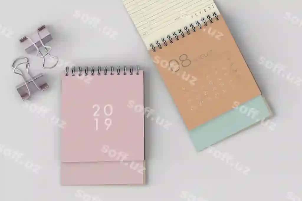 Namuna qo'l bilan chizilgan takvim | Mock up hand drawn calendar
