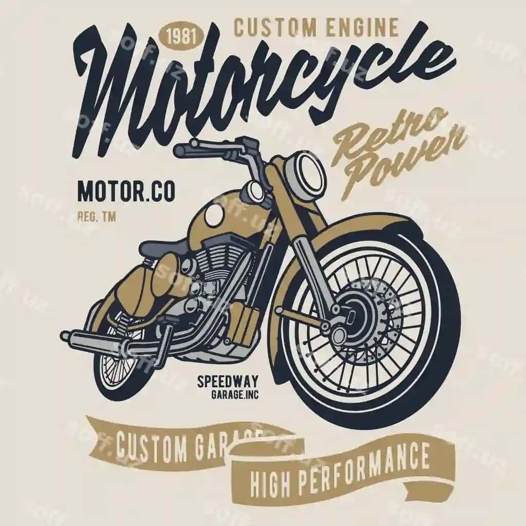Retro quvvatli mototsikl | Retro power motorcycle