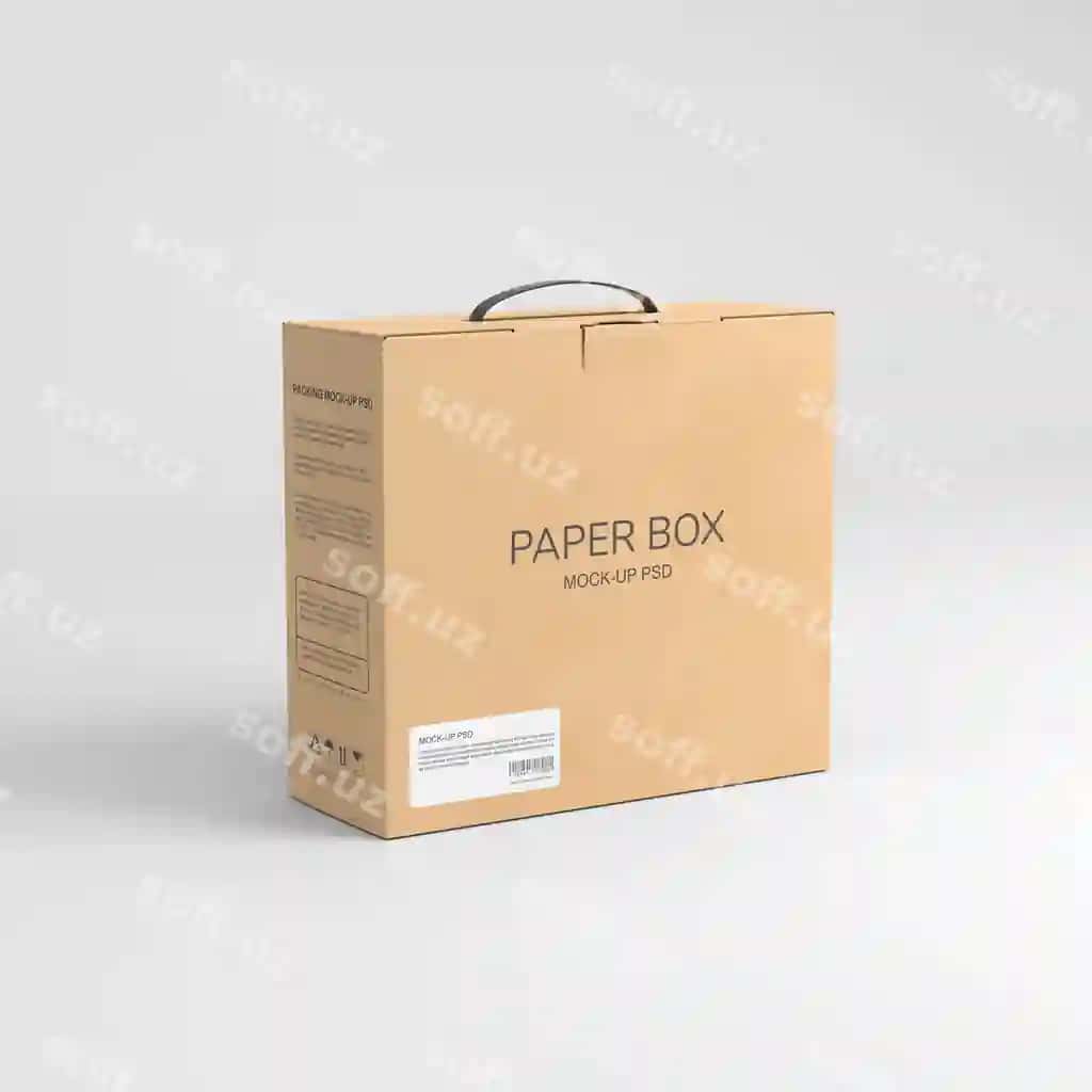 Qog'oz quti namunasi | Paper box mockup