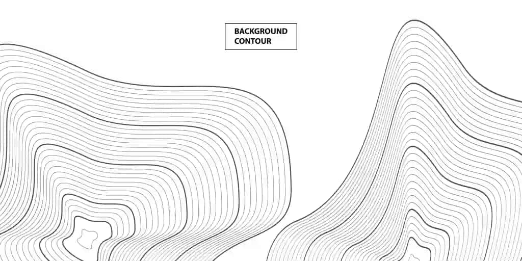 Zamonaviy monoxrom mavhum kontur chiziqlari fonida | Modern monochrome abstract contour lines background