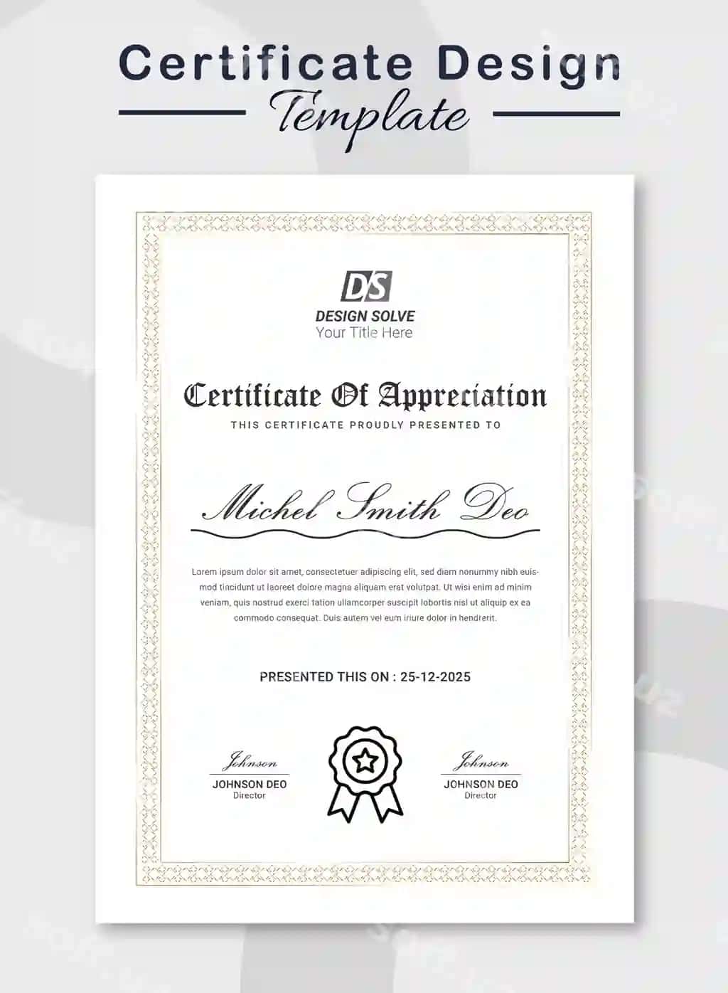 Vertikal sertifikat | Vertical certificate