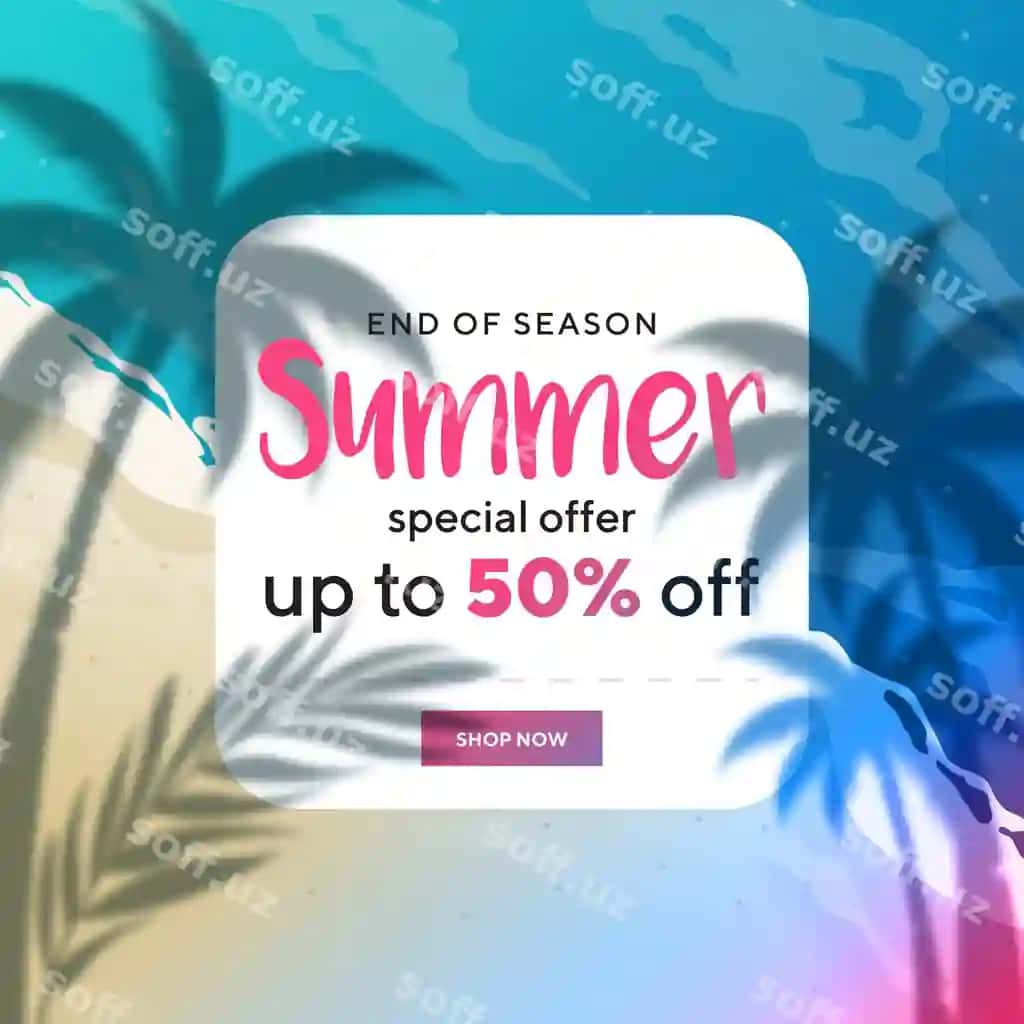 Mavsum oxiridagi yozgi chegirmalar uchun fon aksiyalari | End season summer sale background promotions