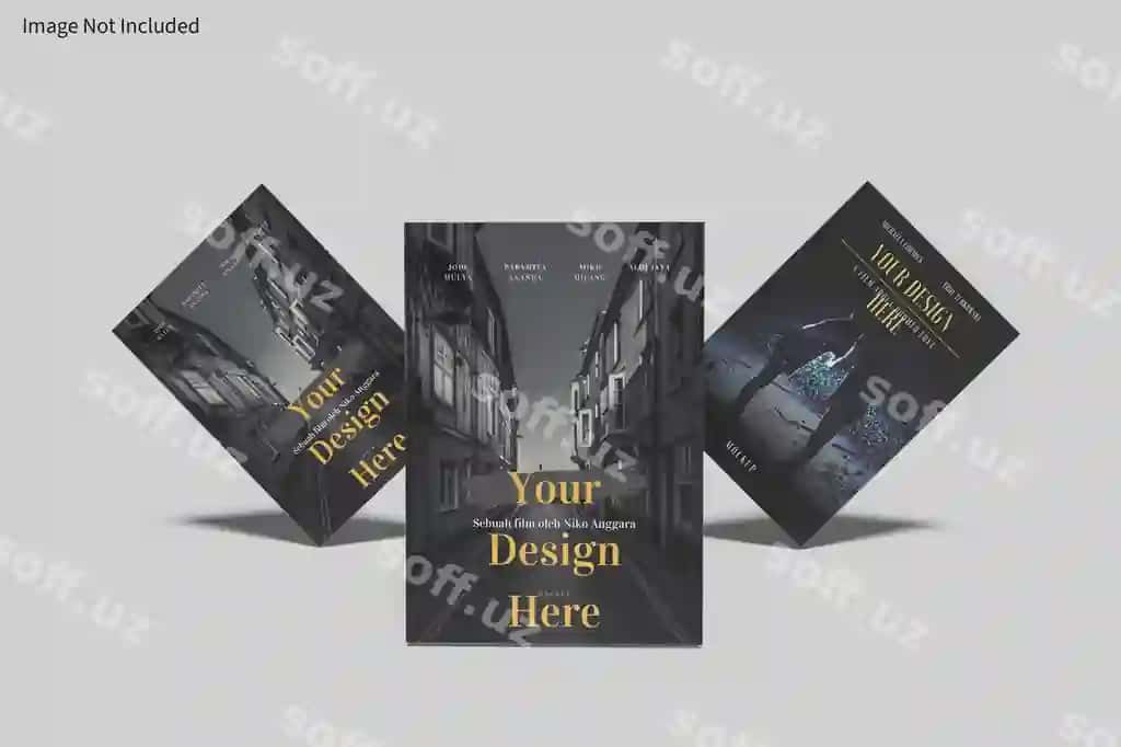 A4 o'lchamdagi varaqali plakat maketi | A4 size flyer poster mockup