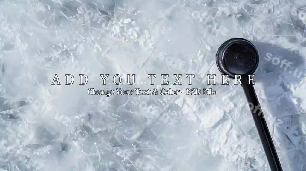 Hokkey soya muzlangan ko'l | Ice hockey stick frozen lake