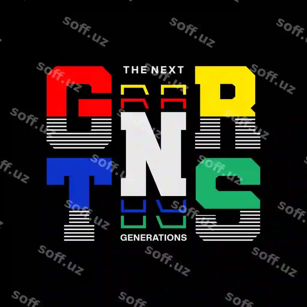 Avlod tipografik futbolka dizayni | Generation typography t shirt design