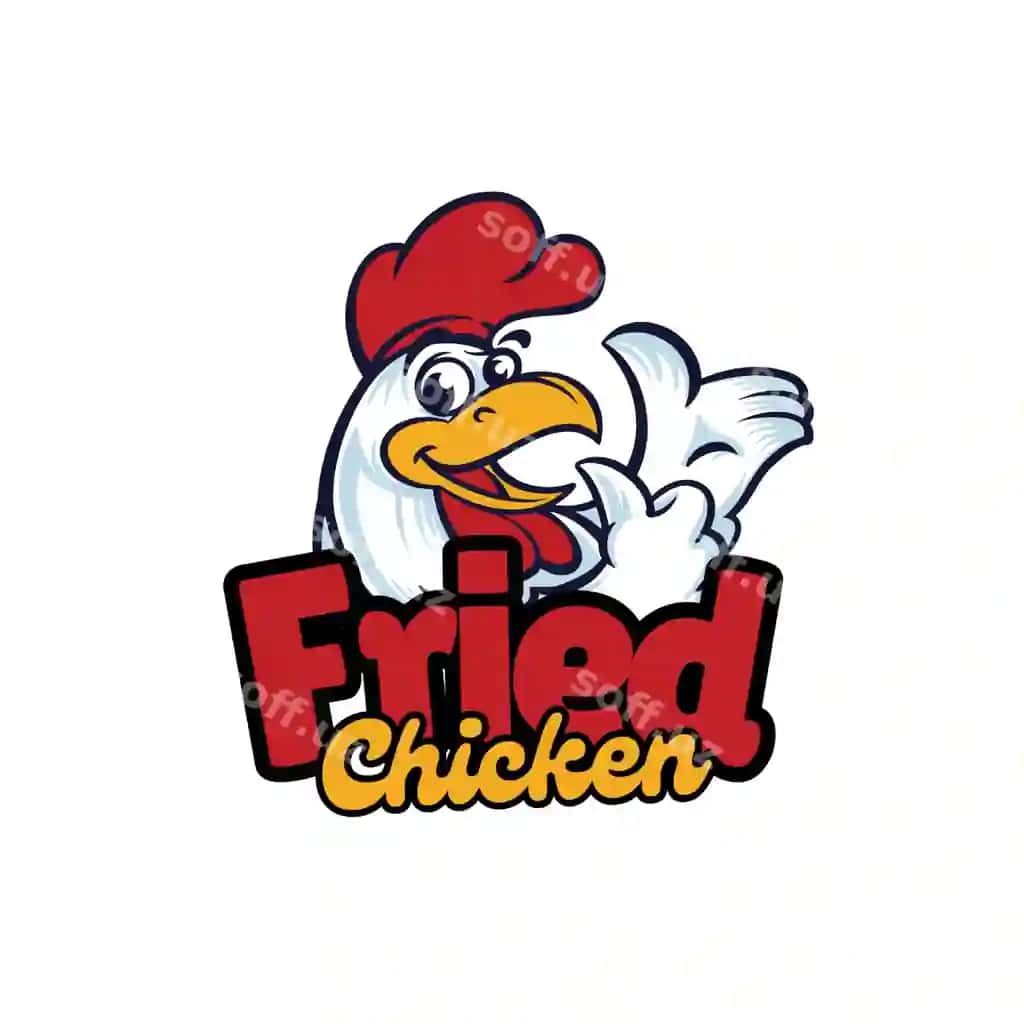 Tovuq logotipi bilan tovuq it | Chicken logo with chicken it