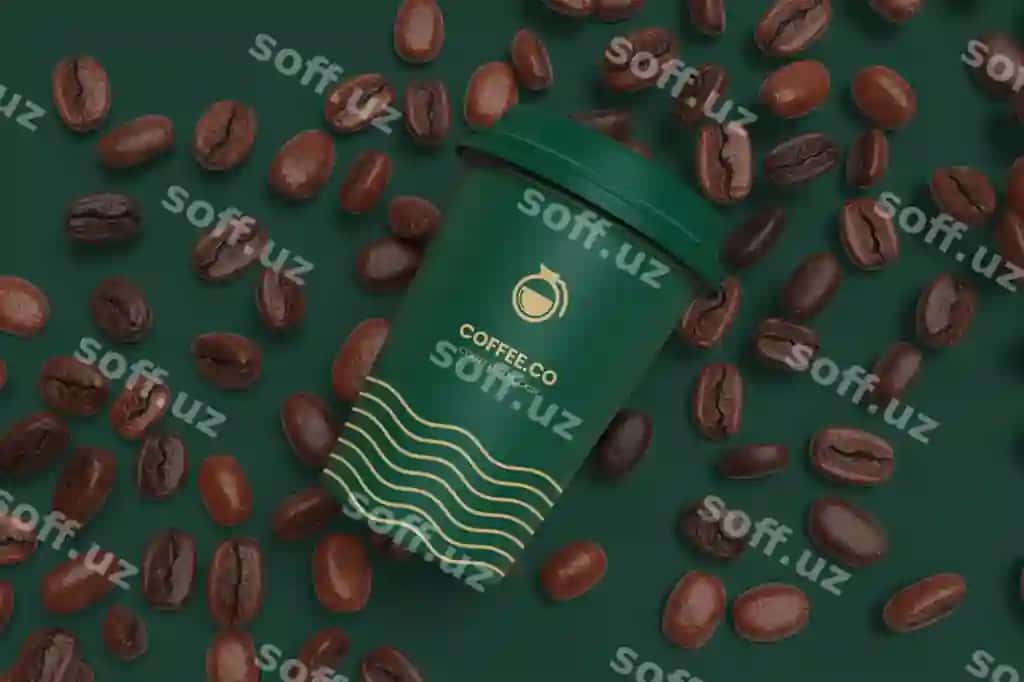Kofe chayg'isi namunasi | Coffee cup mockup
