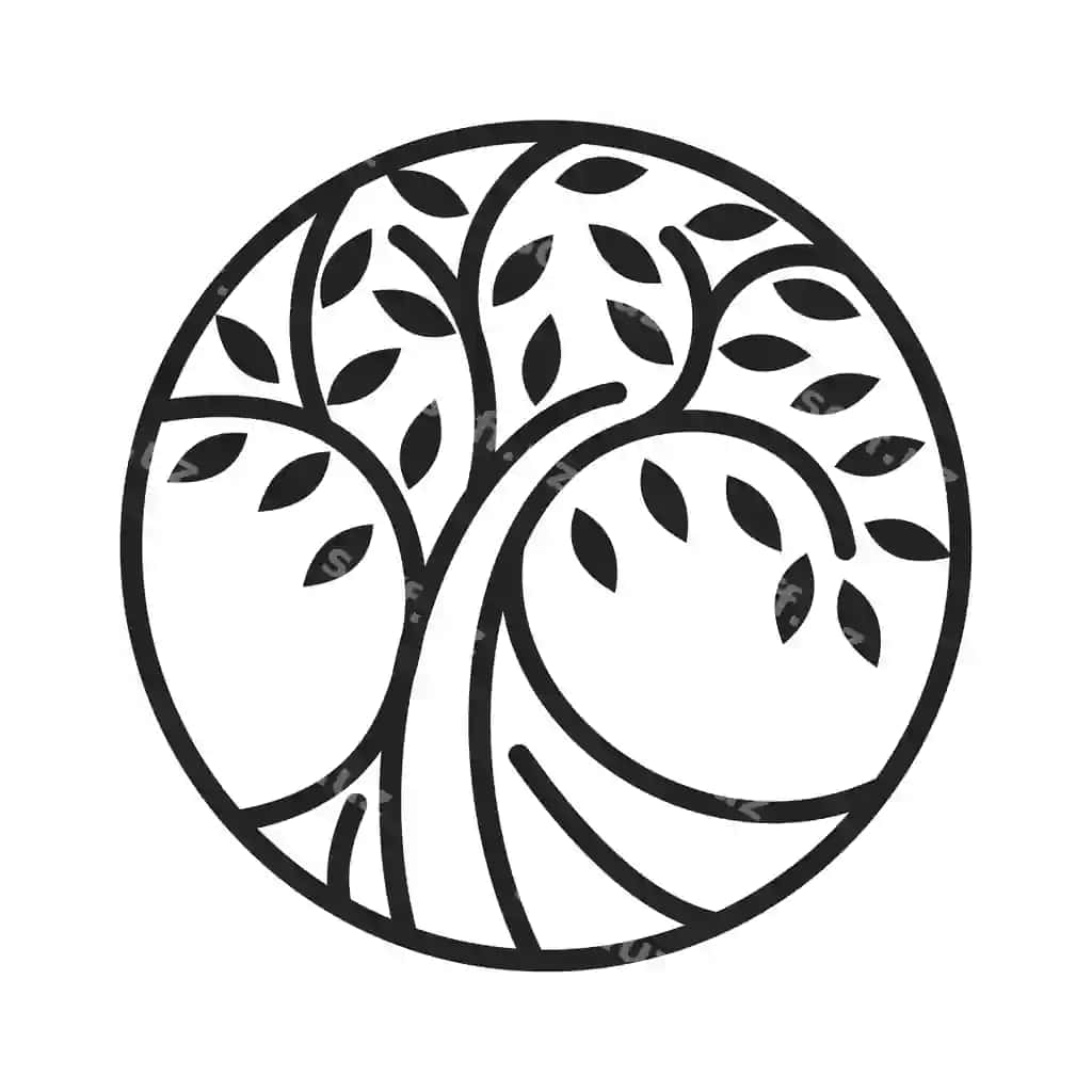 Daraxt logotipi shablon belgisi tasviri abstrakt brend identifikatori | Tree logo template icon illustration abstract brand identity