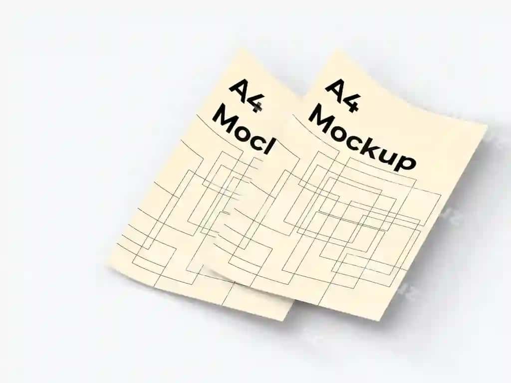 Ko'p maqsadli A4 varaqlari mockup | Multipurpose a4 papers mockup