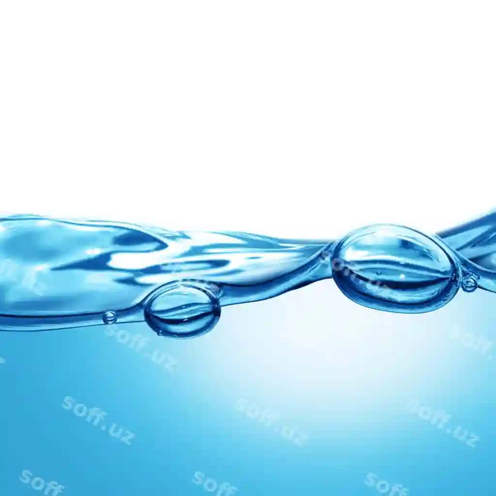 Suvo fon havo pufaklari bilan | Water background with air bubbles