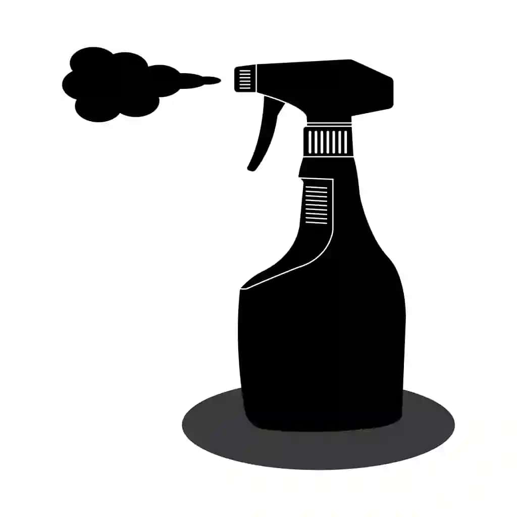 Buzadigan amallar shishasi belgisi dizayni | Spray bottle icon design