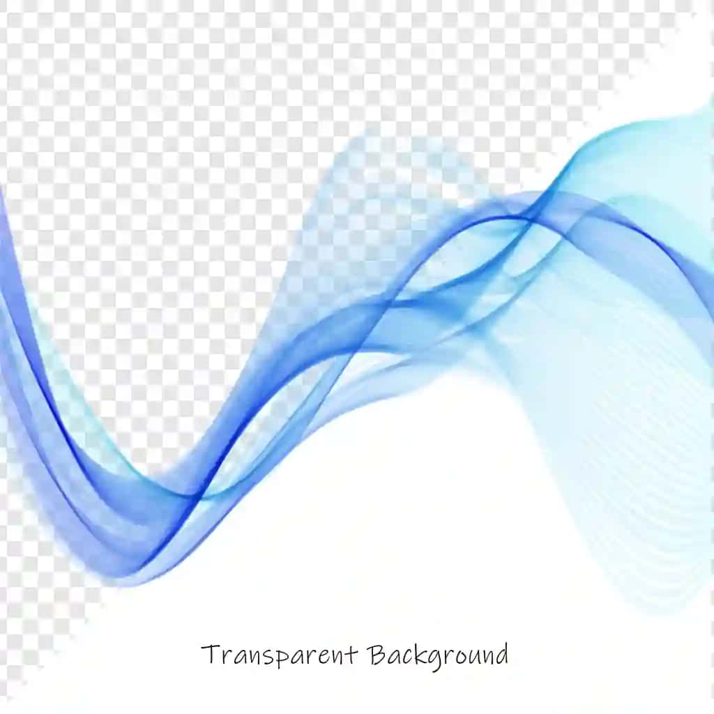 Abstrakt ko'k to'lqinli shaffof fon | Abstract blue wave transparent background