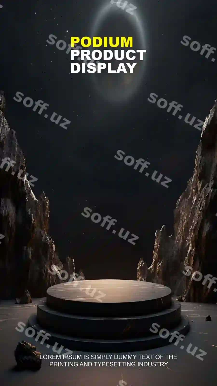 Yoz chiroyli hikoya podium sahna mahsulot ko'rsatish modeli | Summer elegant story podium stage product display mockup show product