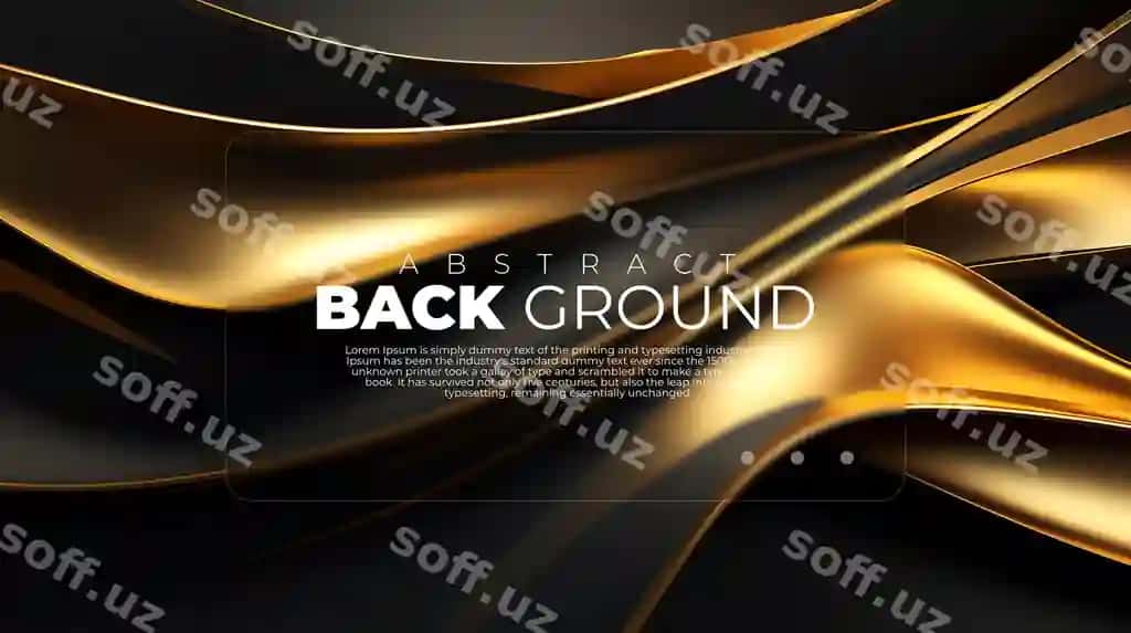 3D orqa fon anqarli devor panosi zamonaviy morfmizm o'ttiz | 3d background abstract wallpaper modern morphism gold