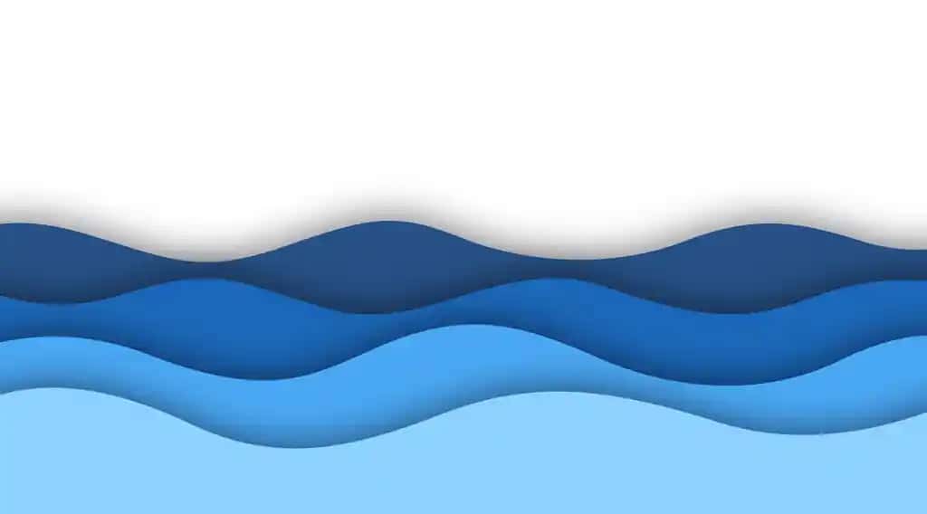 Moviy dengiz to'lqini qog'oz o'ymakorligi uslubidagi fon vektor dizayni 03 | Blue sea wave papercut style background vector design 03