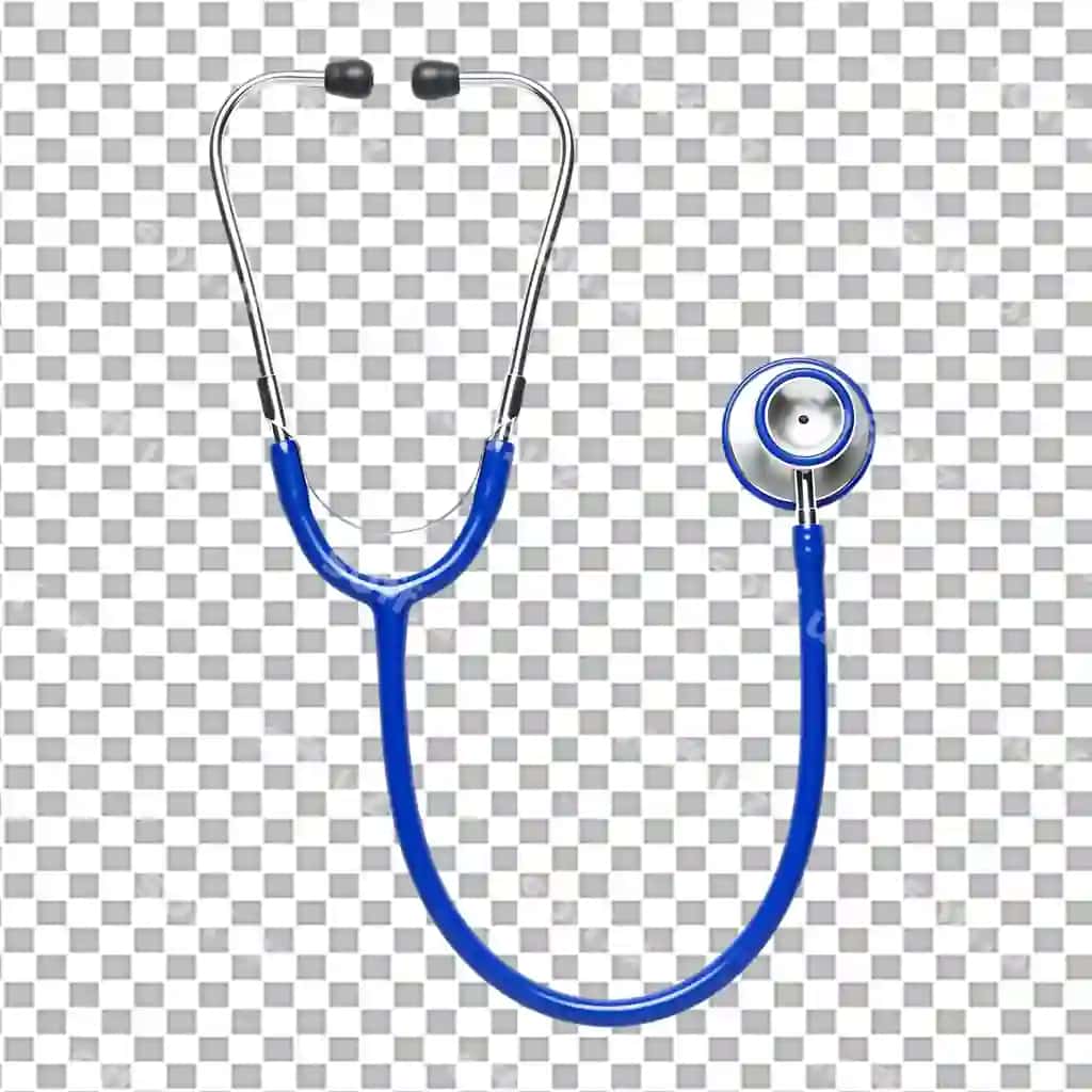 Moviy tibbiy stetoskop diagnostika vositasi sog'liqni saqlash mutaxassislari | Blue medical stethoscope diagnostic tool healthcare professionals