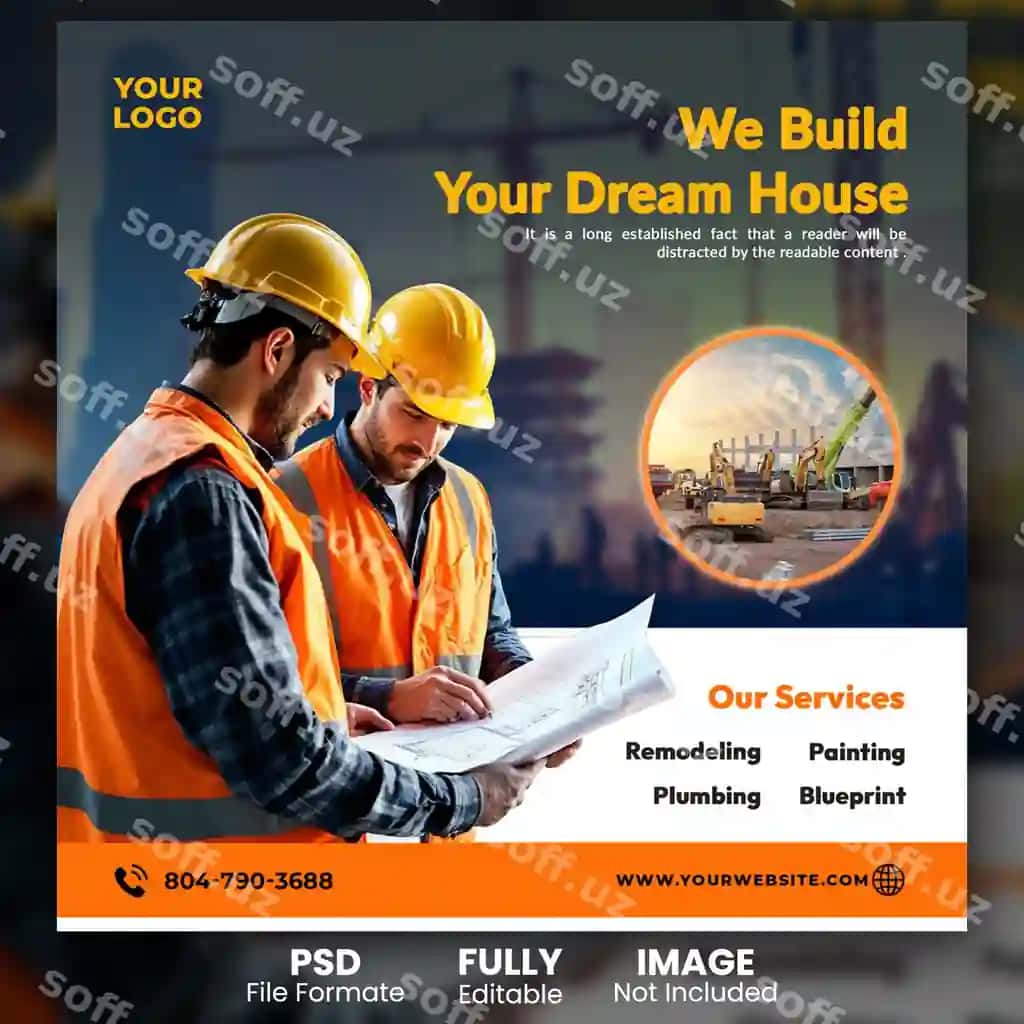 Real tuyo uy ijtimoiy media Instagram post web banner | Real estate house social media instagram post web banner