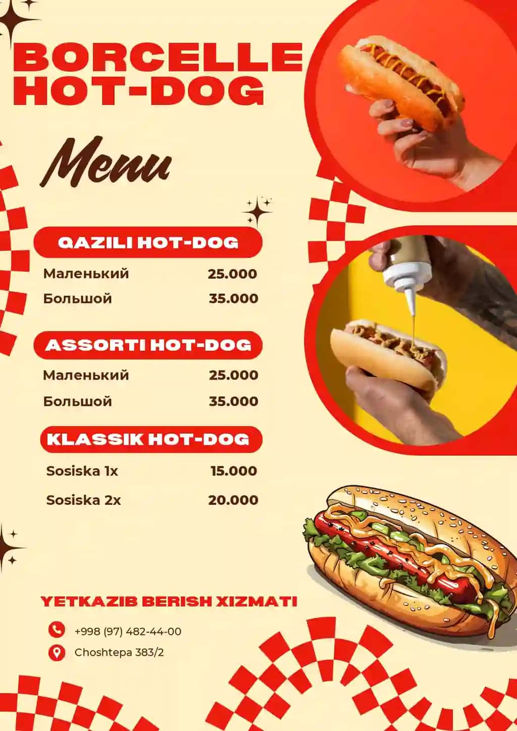 Menu dizayn