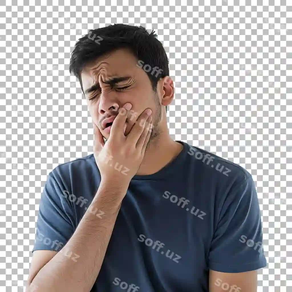 Shaffof png rasm grippdan azob chekayotgan erkak | Transparent png image man suffering from disease flu