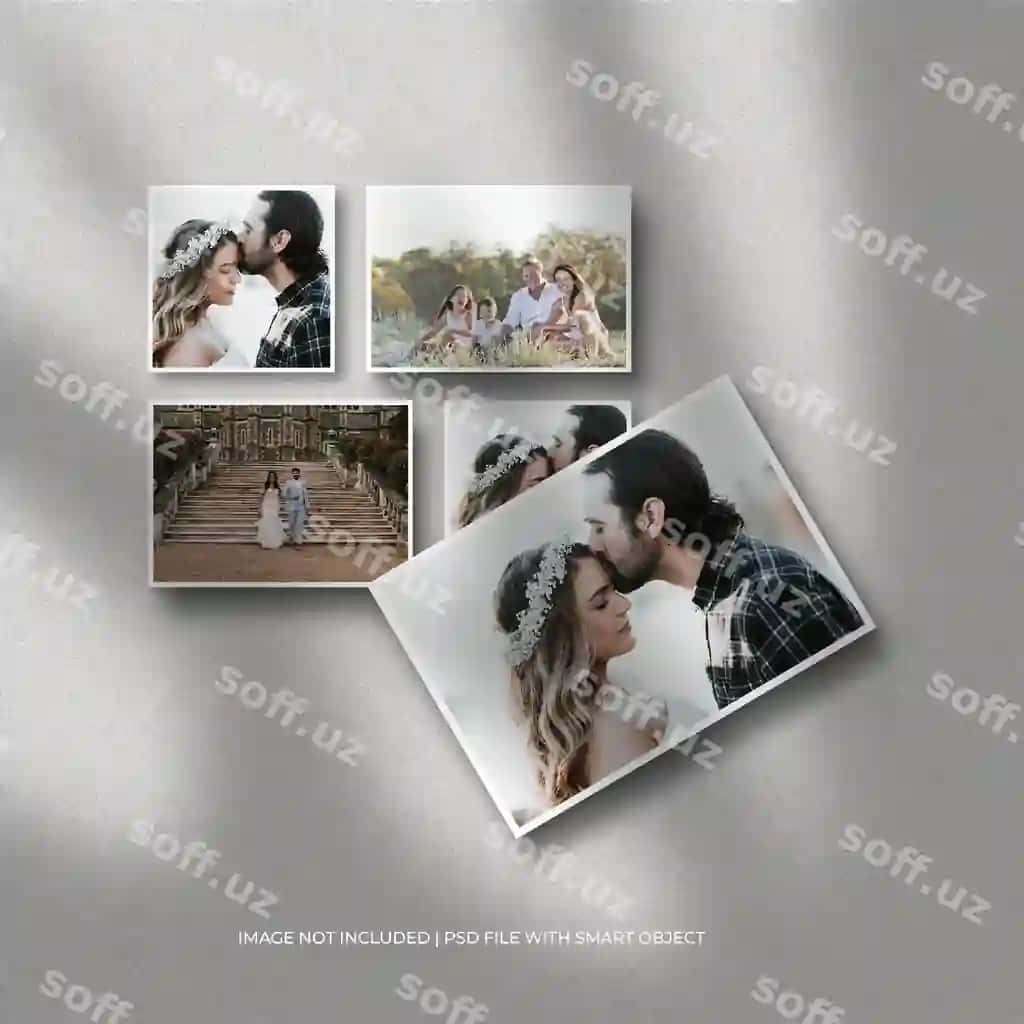 Uchburchak qog'oz ramkasi namuna soya qatlami | Set square paper frame mockup shadow overlay