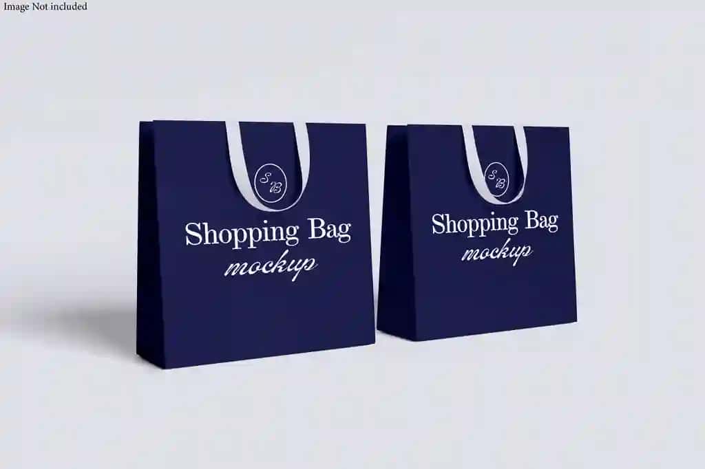 Ikkita ko'k xarid qilish sumkasi ko'rgazma sumkasi | Two blue shopping bags are display bag