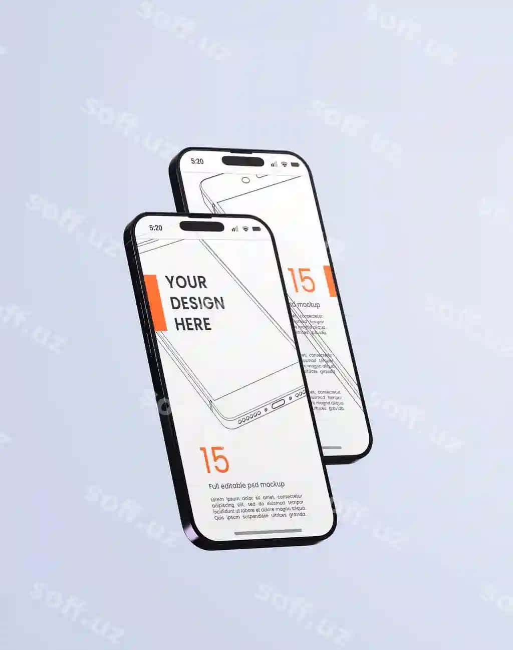 Akıllı telefon ekrani namuna dizayni | Smartphone screen mockup design
