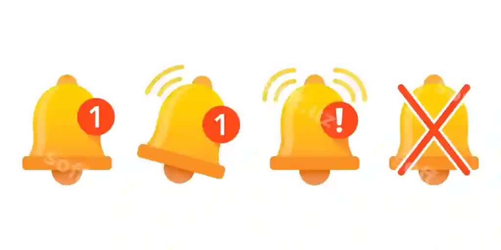 Bildirish zil ikonkasi plat janr kiruvchi kirish qutisi xabari vektor | Notification bell icon flat style incoming inbox message vector