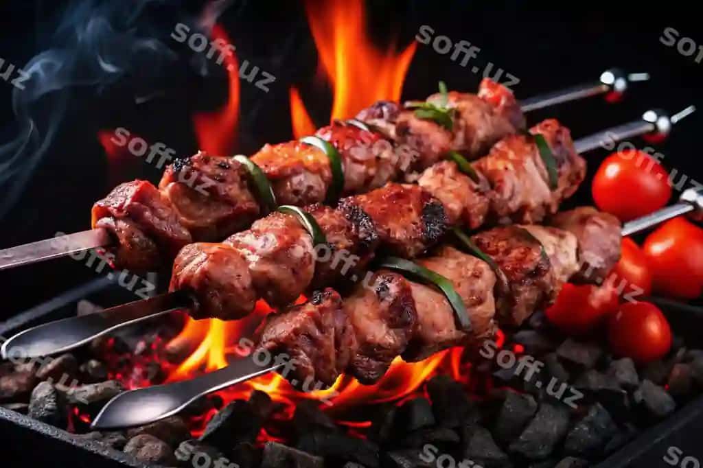 Gosht pomidorlar bilan grill qilingan pomidorlar | Meat is grill with tomatoes tomatoes