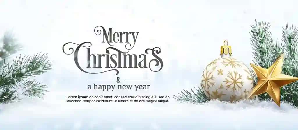 Rojdestvo banerlar dekorativ shar yulduz qar yog'ishi orqa fonda | Christmas banners with decorative ball star snow falling background