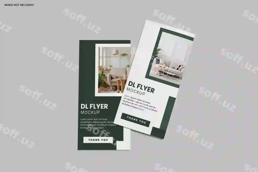 Haqiqiy dl flayer maketi | Realistic dl flyer mockup