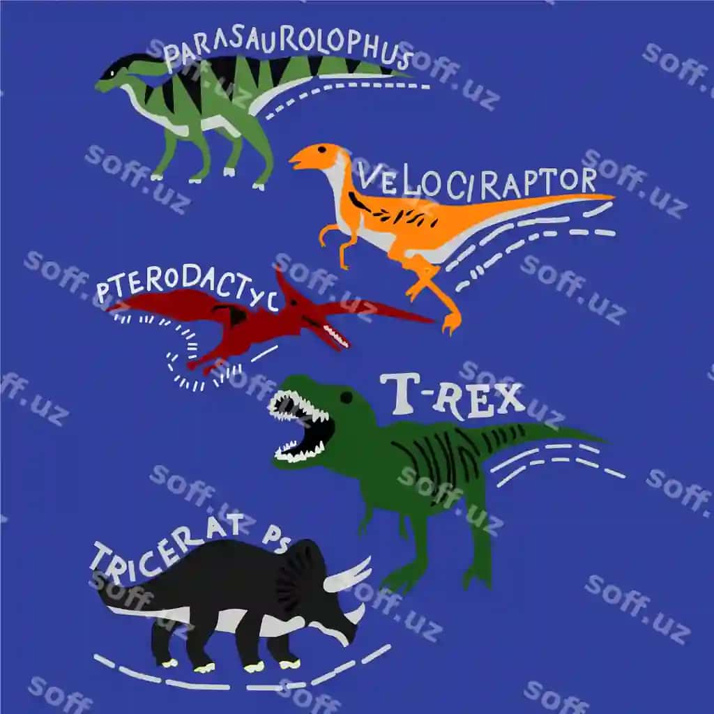 T rex dinozavrlar oilasi dizayn karykatura vektor illustratsiyasi | T rex dinosaur family design cartoon vector illustration