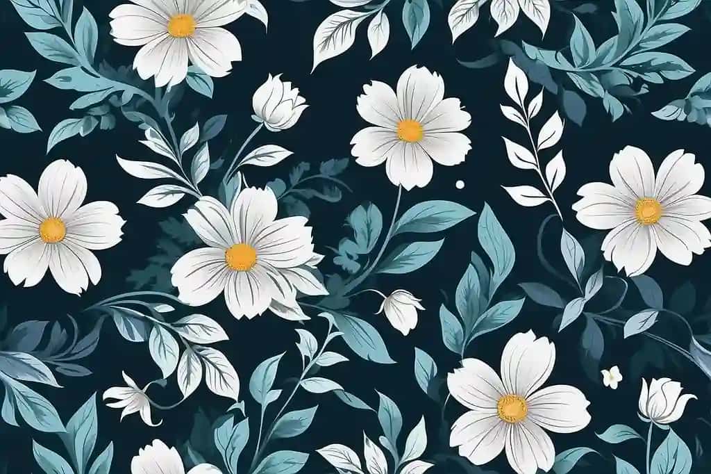 Gul fon gullar vektor bezak vektor gul fon gul vektor fon naqsh fon yoz naqsh gul barglari tekstura vektor naqsh gullar izolyatsiya qilingan | Flower background flowers vector ornament vector floral background floral vector background pattern background summer pattern flower leaf texture vector pattern flowers isolated