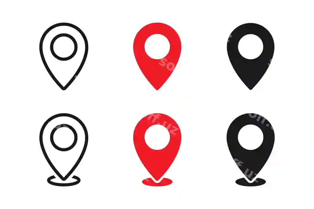 Pin xarita manzil ikon vektor | Pin map location icon vector