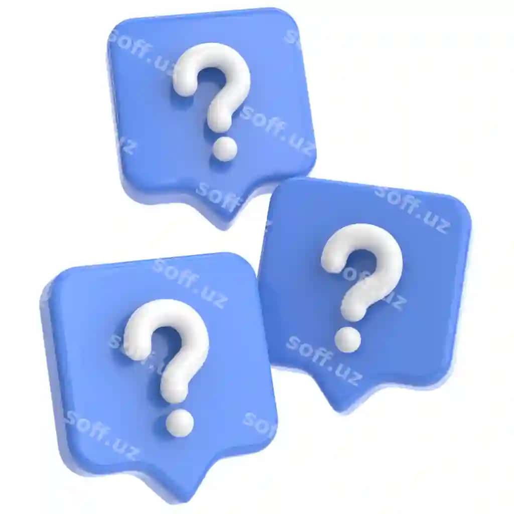 Savol belgisi 3D illustratsiyasi | Question mark sign 3d illustration